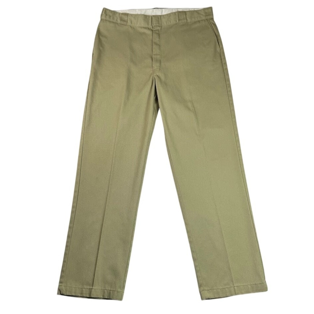 Dickies 874 Original Fit Work Pants Mens 40x34 Khaki Tan Twill Straight Leg